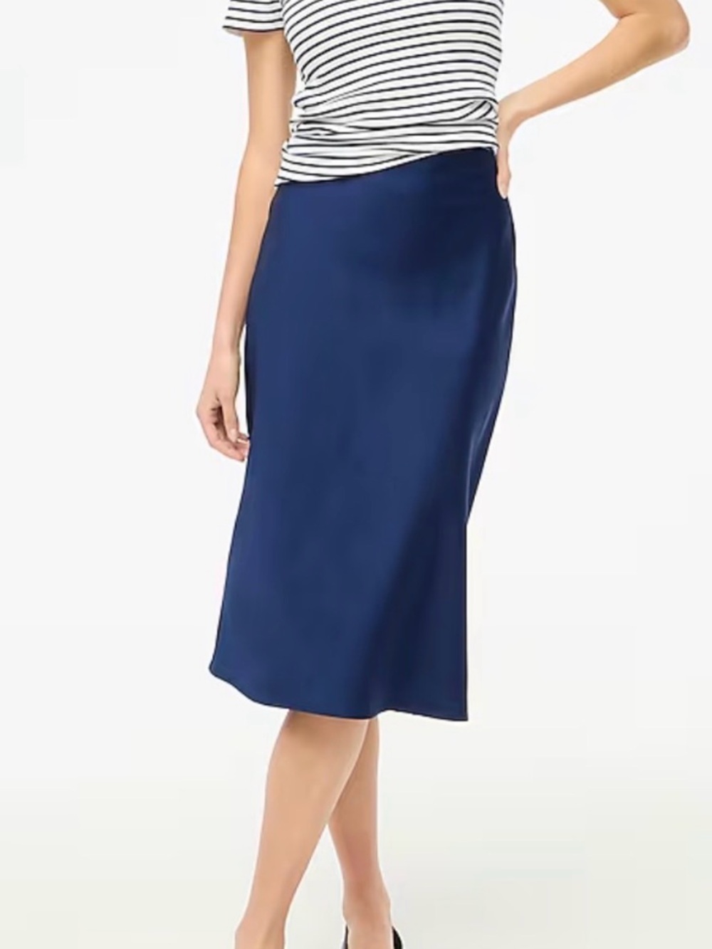 J. Crew Factory Gwyneth Slip Skirt L EUC